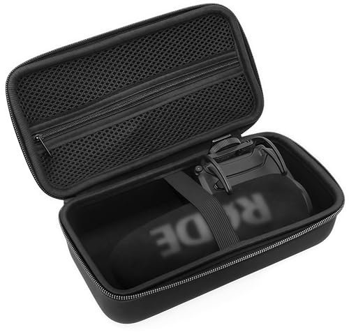 Musiin Video Microphone Case Compatible with Rode VideoMic Pro VideoMic Pro+ Plus DSLR Microphone Camera Protective Cover, Easy-to-Carry Storage(Black)