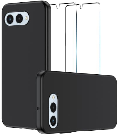 Lemxiee Case für Telekom T Phone 3 hülle + [2 Stück] Schutzfolie für Telekom T Phone 3 Panzerglas und Flexibles Silikon Handyhülle