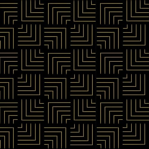 Black and Gold Geometric Wallpaper, 44 x 500 cm Gold Striped Wallpaper Abstract Peel and Stick Wall paper Geometric Self Adhesive Furniture Wrap for Living Room,Bathroom,Kitchen,Drawer,Cabinets