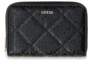 GUESS Geldbörse Libby SLG Zip Around Wallet Black schwarz