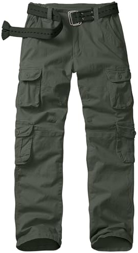 Asfixiado Cargohose Damen Arbeitshose Outdoorhose Stretch Wanderhose Trekkinghose Sommer Leichte Multi Taschen Militärhosen Relaxed-Fit Arbeitshose Damen