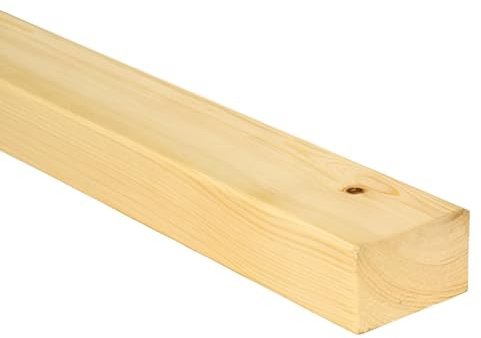 CLS Studwork Timber 38 x 63 x 2400mm C16 Softwood – Planed Structural Framing Wood, Pack of 10