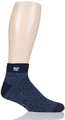 HEAT HOLDERS SOCKSHOP Mens Thermal Ankle Slipper Socks Pack of 1 Navy 6-11