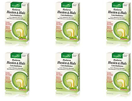 Alsiroyal Hyaluron Hustenreiz Lutschtabletten 6x30 Stück