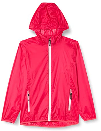 CMP Mädchen Reißfeste Kinder-regenjacke Mit Fester Kapuze Regenjacke, Hibiskus-Koralle, 152 EU