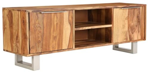 vidaXL TV Schrank Akazie Massivholz mit Honig-Finish Fernsehschrank Lowboard