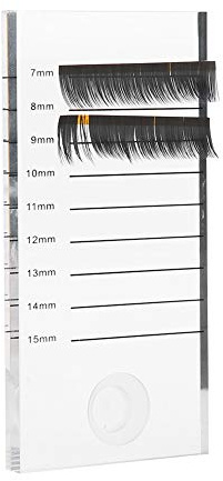 Eyelash Extension Stand, Acrylic lash Pallet Eyelash Extensions Lashes Palette Make Up Tool With Eyelash Ring Glue Holder