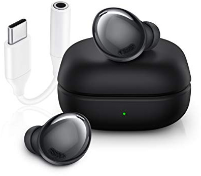 Samsung Galaxy Buds Pro Auricolari Wireless + Adattatore USB-C, Cancellazione attiva dei rumori, Suono ambientale, IPX7, Carica Wireless, Nero (Phantom Black) [Versione Italiana]