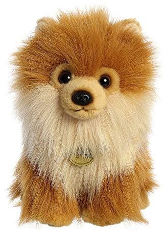 Aurora® Adorable Miyoni® Tots Zwergspitzwelpe Stofftier – lebensechte Details – geschätzte Begleiterschaft – Braun, 22,9 cm