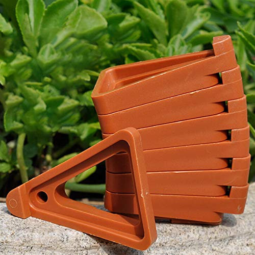 æ— Lot de 24 pieds de pot de fleurs en terre cuite pour jardinage, intérieur et extérieur