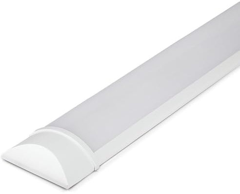 HOFTRONIC - 1er Pack LED Batten 120cm 40W Integrierte Röhrenlampe 4000K Neutralweiß 4800lm Super Hell 30000h LED Langfeldleuchte 1200x74x25mm (LxBxH) Deckenleuchten garagenbeleuchtung