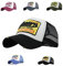 CheChury Trucker Mesh Hüte Baseball Cap Western Mode Sommer Kappe Vintage Basecap Distressed Snapback Hüte Baseballmütze Used Look Retro Mütze (Schwarz, One Size)