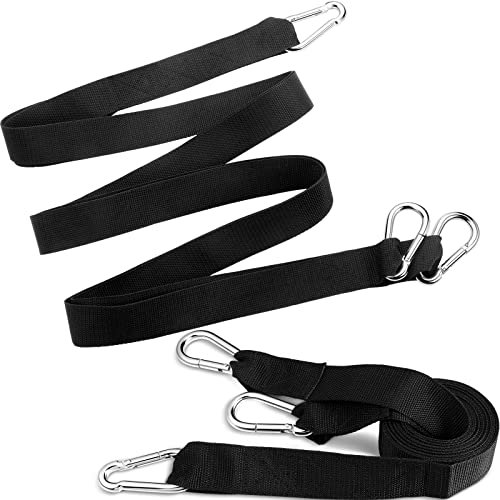 2 Stück Gurt für gewichteten Schlitten, Trainingsgeräte, Nylon-Schlitten, Geschirr, Schlitten, Zuggurt, Trainer, Schlitten, Zuggurte ermöglichen eine 2-Punkt-Befestigung, geeignet zur Verbesserung der