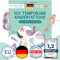 Papierdrachen 100 besonders hautfreundliche Kindertattoos - Tattoos Meerjungfrauen - für Kinder - für Jungen und Mädchen - geprüft & made in Germany - Set 28