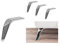 P17- Robin | Set 4 Füße + 16 Schrauben |Farbe: Chrom | H.17 | Beine für Sofas, Möbel, Schränke, Sessel | Metallfüße für Modernes und Elegantes Design