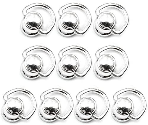 Haowul 10 Stcs Metallkugel Stollen Ledernieten D Ring 360 Grad Rotationskugel Nach Kopfknöpfen Für DIY Leder Brieftasche Gurte Handtasche