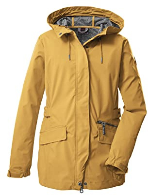 G.I.G.A. DX Damen Softshelljacke/Outdoorjacke mit Kapuze GS 96 WMN SFTSHLL JCKT, gebranntes gelb, 42, 38391-000