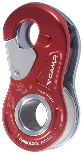 CAMP Turbolock Rot - Funktionelle kompakte Seilrolle, Größe One Size - Farbe Rot