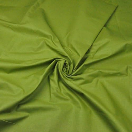 Textrend Baumwollstoff Stoffe Meterware - Stoff zum Nähen - 100% Baumwolle - Weiches Antiallergisches Material - Textilien 1x1.6m - Stoffe Meterware (Olive)