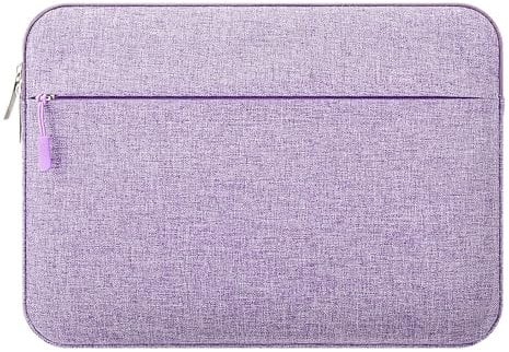 jooeer 14 Inch Laptop Sleeve Case Compatible with MacBook Pro M2 M1 A2779 A2442 2023-2021 Chromebook Notebook 14, Slim Shockproof Padded Cover Bag with Pocket for Women Men, Purple