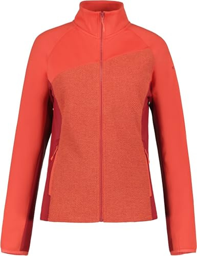 ICEPEAK Ballwin Strickfleecejacke | Midlayer Damen ohne Kapuze, Farbe:Koralle, Größe:XL