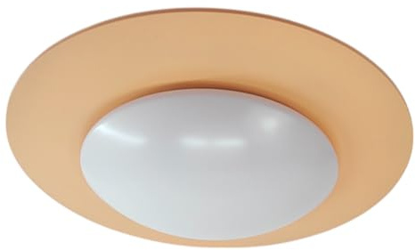 Niermann Standby Deckenschale Saturn, Peach Fuzz, 1 x E27, max. 15 Watt, Made in Germany, Kinderleuchte, Kinderlampe, stoßfeste Abdeckung