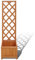Ailgely Pflanzkübel mit Rankhilfe Blumenkasten Garten Spalier Pflanzkasten Blumenkübel aus Holz für Balkon und Garten, inklusive Rankhilfen für Kletterpflanzen, Braun 40x30x135 cm
