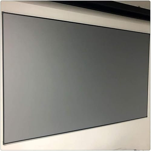 Zihozan Projection Screen, Projector Curtain, Ambient Light Rejecting ALR, PVC & PET Black Crystal Matte, Black and White, 80 Ultra-Thin Border Fixed Frame