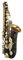 Saxophon Saxophon Alto Professionelles Altsaxophon Goldlack mit Mundstück Schilf Halsetui(Black)