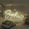 Neon Schild Personalisiert Led Namensschild Custom Neon Signs für Wanddekoration Hochzeit Geburtstag Party Schlafzimmer Bar (weiß)