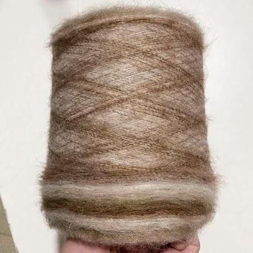 Leichtes, hypoallergenes Doppelstrick-Häkelgarn zu 500 g/Lot ausgefallenes Mohair-Garn for Handstricken, Häkeln, Färben, Wollgarn for Stricken, Häkelgarn, Knittted Threads, DIY-Linie Handmake(1)