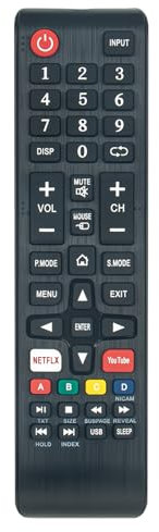 ALLIMITY Telecomando Compatibile con NORDMENDE TV ND32S400T-SMART-SAT ND32S4000T-SMART D55KFS5700T-UHD-SMART ND39S3400T ND32S4100M ND24S3400T