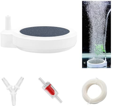 POPAPIE Aquarium Luftstein Nano Sprudelstein für Aquarium Geräuschloser Aquarium Zubehör Tiny Bubbles Aquarium Luftausströmer für Aquarium und Teich (5 cm)