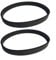 2 Pack Drive Belts Replacement Part for Hoover Breeze, for Evo Pets BO02IC Vacuum Cleaner, Rubber Vacuum Cleaner Belt Spare Part