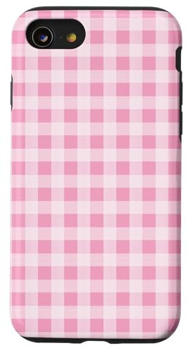 Motif vichy rose, coquette pastel, esthétique Coque pour iPhone SE (2020) / 7 / 8