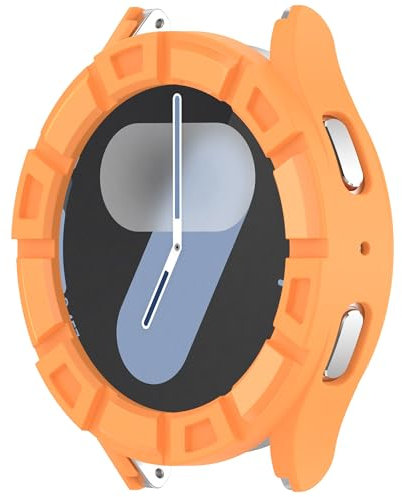 Coque de protection pour Samsung Galaxy Watch 7 40 mm Smartwatch Accessoires Coque, protection d'écran creuse, coque antichoc pour Galaxy Watch 7 40 mm (orange)