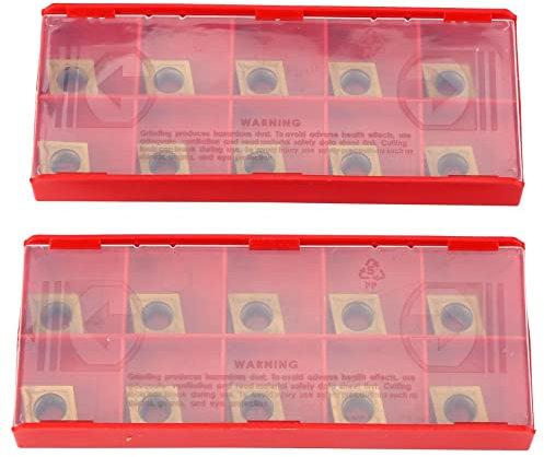 Reinscer 20PCS Carbide Insert CCMT09T304 CCMT32.51 US735 Metal Turning Tool Tools Lathe Tool CCMT 09T304 Face Milling Cutter CNC Tool