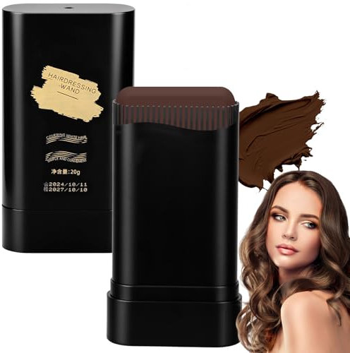Vibbang Haarfärbekamm, Grauhaarabdeckung Frauen, Hair Concealer Men, Haar Concealer, Temporäre Haarfärbestift Bürste, Hochpigmentierter Haarwurzel-Concealer, Haaransatz-Shading-Stick