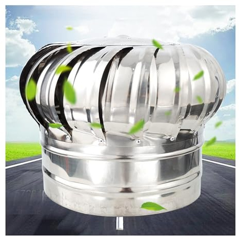 Fumaiolo Comignolo Cappello Cappuccio Girevole For Camino, Copertura For Sfiato A Turbina, Cappuccio Girevole In Acciaio Inox Anti-tiraggio Discendente, Adatto Alla Maggior Parte Dei Comignoli Standar