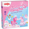 HABA Einhorn Glitzerglück – Eine Party für Rosalie – Kooperatives Lauf- und Sammelspiel für 2-4 Spieler ab 4 Jahren – Brettspiel, Kinderspielzeug - 2012228001