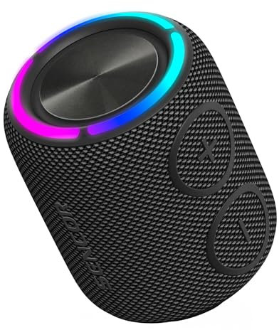 SENCOR Sirius 2 Mini Black, Enceinte Bluetooth 16W, Étanche IPX7, Son 360°, Autonomie 7h, Noir
