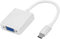 Uonlytech Adaptador USB Vga de Compatible con TV y Monitor Conector Reforzado Sin Necesidad de Controladores Color Plata