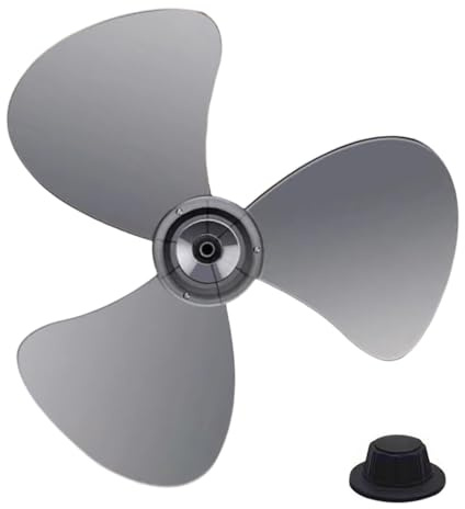 Genérico Recambio De Aspas Para Ventilador De Pie,Aspa para Ventilador de Habitación - Aspa de 40 cm con Tapa de Tuerca para Dormitorio Salón Exterior Taller