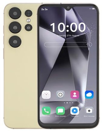Jectse SMARTPHONE da 6,28 Pollici HD SMARTPHONE 8 GB RAM 64 GB ROM 4G LTE Dual Sim Dual Standby Thin Cellulare per 12 con Stilo, Adatto per Amanti del Cinema e Giocatori (YELLOW)