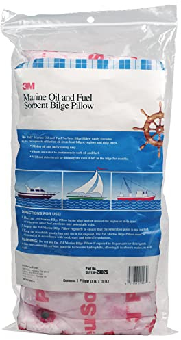3M Marine Oil and Fuel Absorbent Bilge Pillow, 7 x 15
