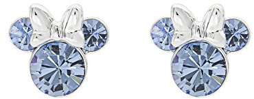 Disney Damen Minnie Mouse Geburtsstein-Ohrstecker - Minnie Mouse Ohrringe - Geburtsstein-Schmuck - Disney Schmuck