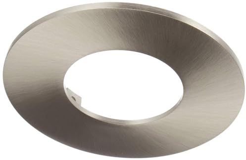 Luceco Flat Profile Bezel for FType Downlights, Brushed Steel Aluminium