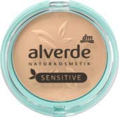 alverde NATURKOSMETIK Gesichtspuder Mattifying Powder Sensitive Light 01, 1x 9 g