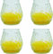 RAM ONLINE 4 candele per esterni alla citronella, in barattolo di vetro, repellenti per insetti e mosche, colore giallo, 3