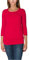 Alkato Damen Viskose Shirt 3/4 Arm Longshirt Top, Farbe: Himbeerrot, Größe: S